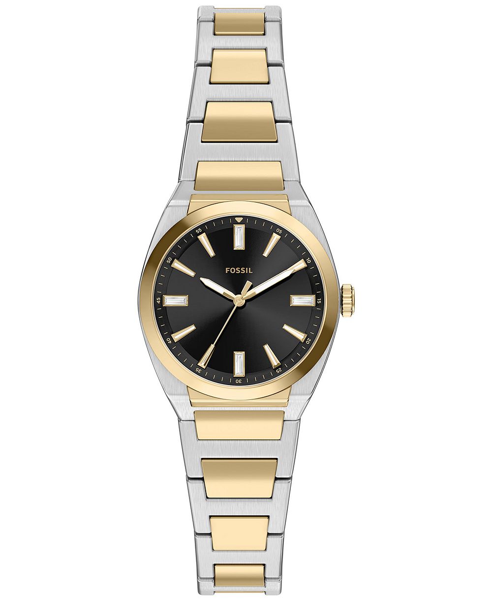 Fossil Women's Everett Three-Hand Two-Tone Stainless Steel Watch 27mm