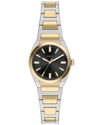 Fossil Women's Everett Three-Hand Two-Tone Stainless Steel Watch 27mm