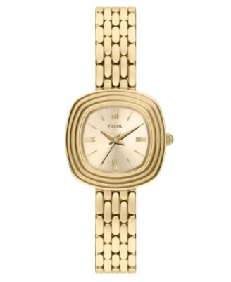 Fossil Women's Genevive Three-Hand Gold-Tone Stainless Steel Watch 30mm