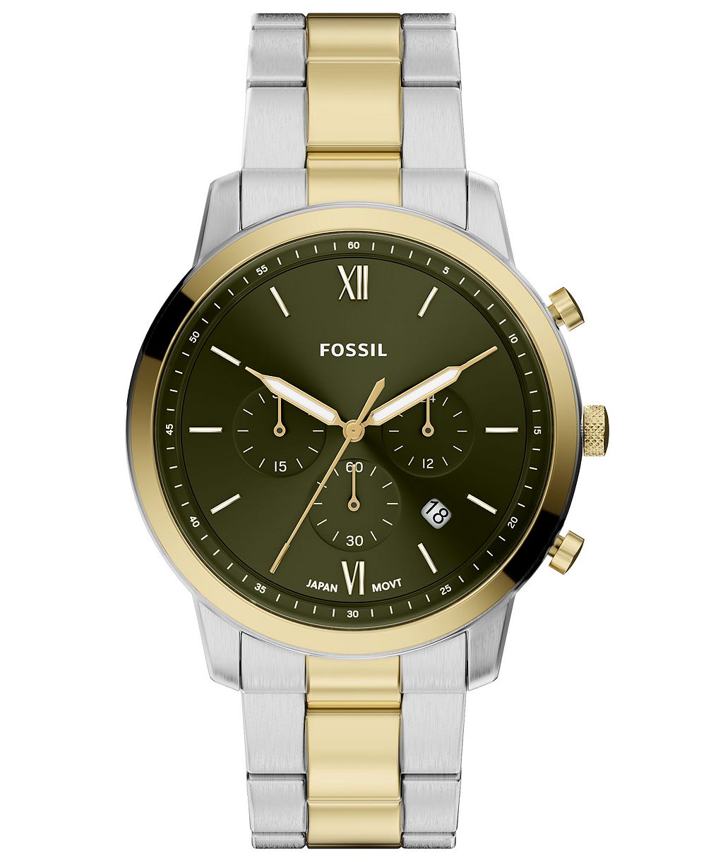 Мужские часы Fossil Neutra Chronograph Two-Tone Stainless Steel, 44mm