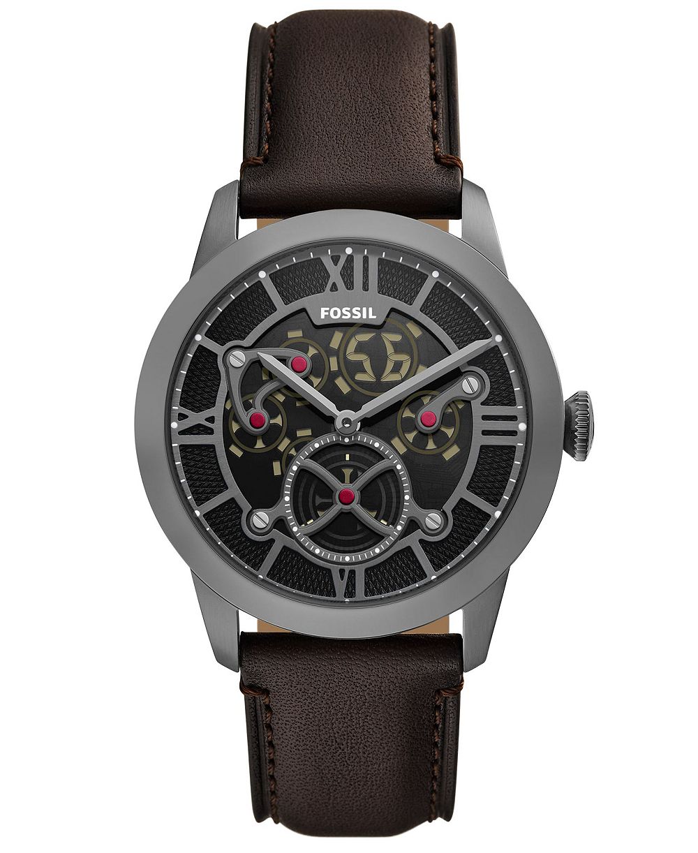 Fossil Мужские часы Townsman Big Tic Two-Tone Leather 42mm
