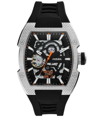 Мужские часы Fossil Machine X1 Automatic Black Silicone 44mm