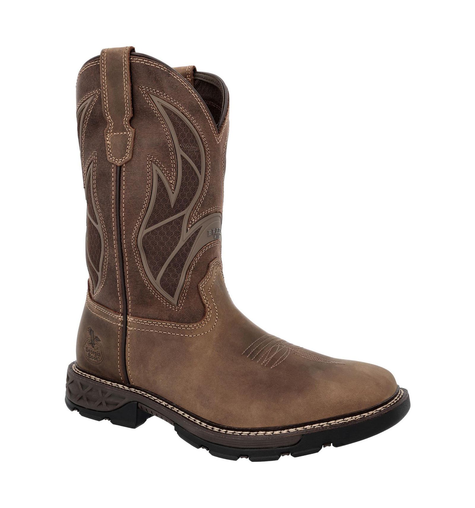 GEORGIA BOOT Men's Carbo-Tec FLX 11" Pull-On Work Boot
