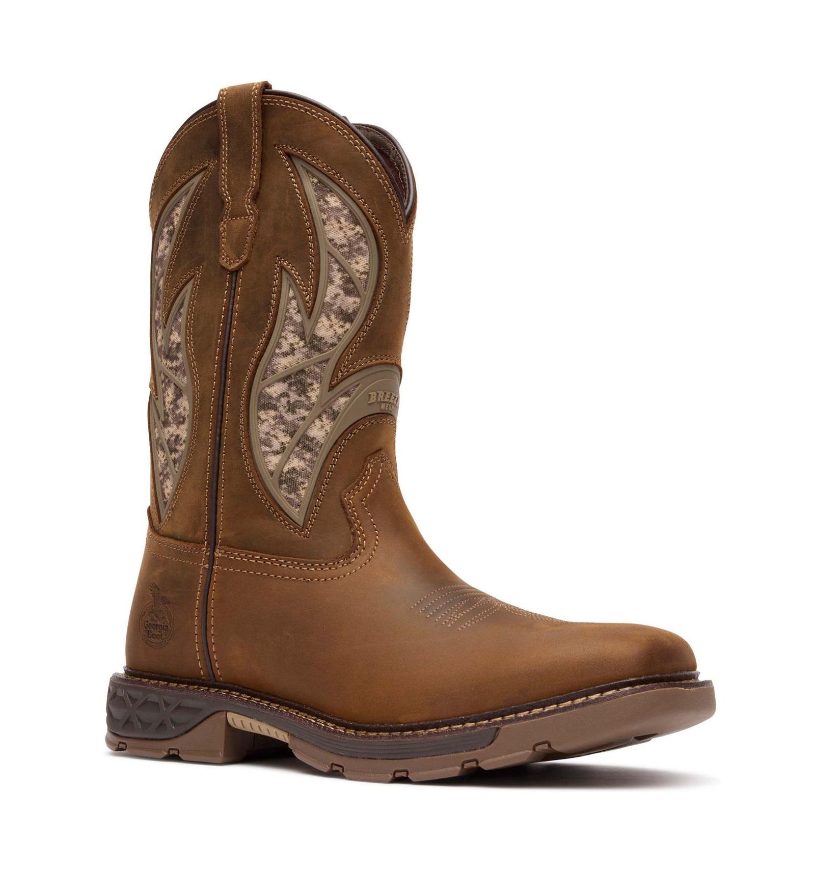 GEORGIA BOOT Men's Man's Carbo-Tec FLX 11" Pull-On Work Boot