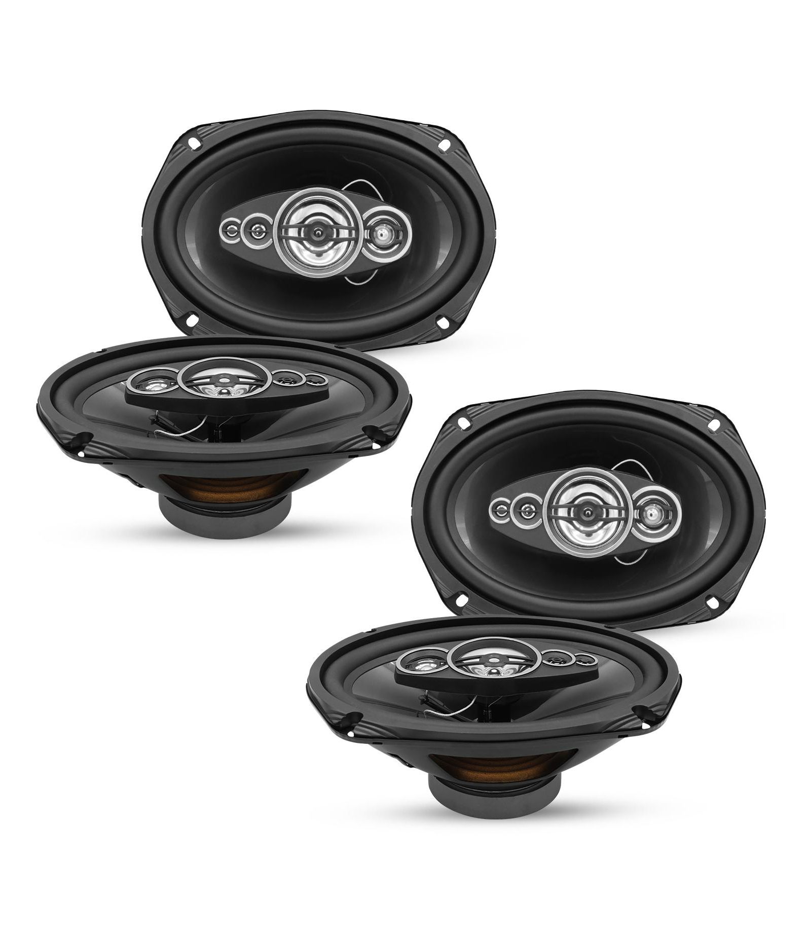 5 Core 800W 4-Ohm 2-Way Coaxial 6x9 Car Speakers, 4-Piece
