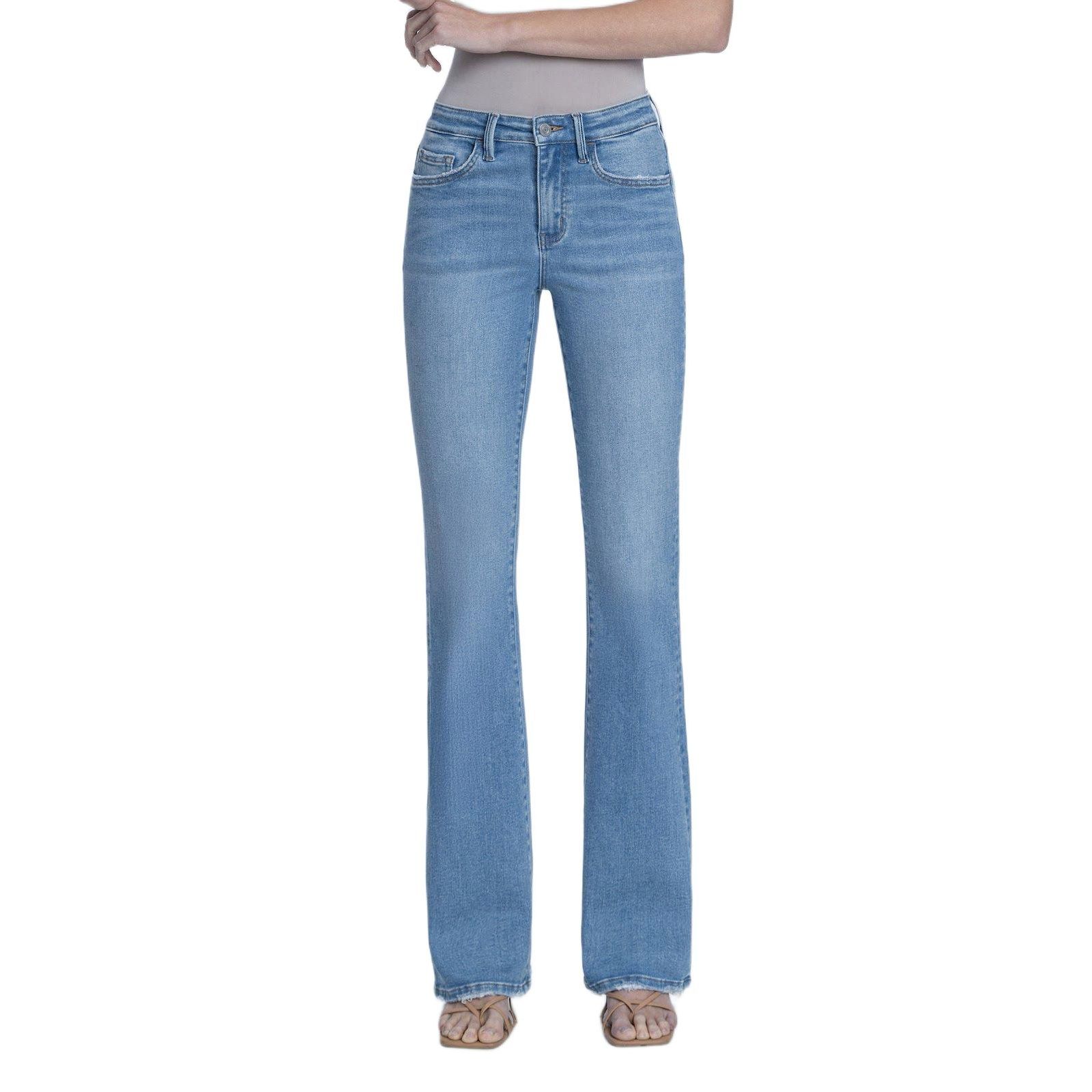 Vervet Women's High Rise Full Length Bootcut Jeans