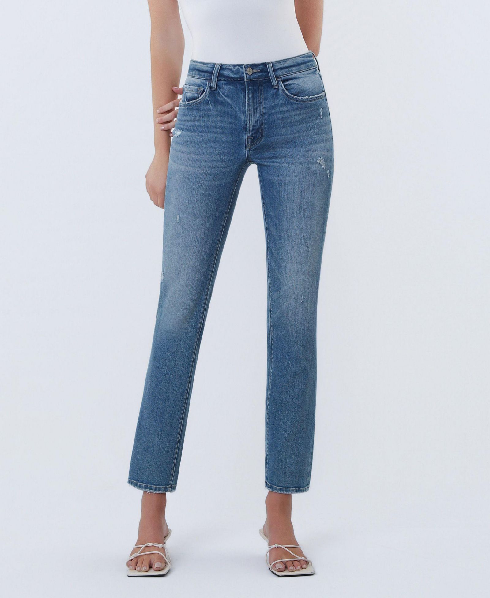 Женские джинсы Vervet Slim Straight с завышенной талией