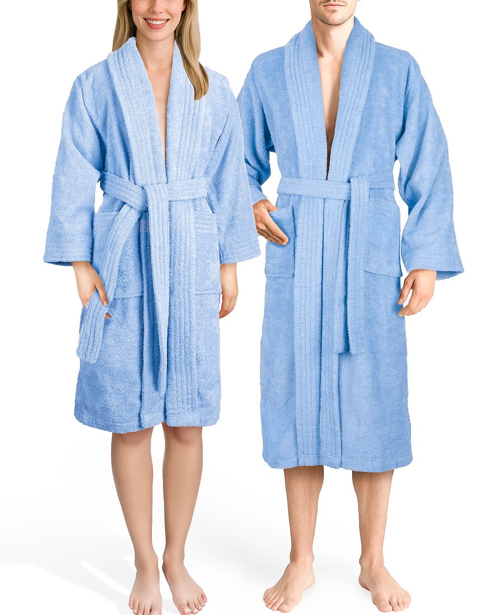 Хлопковые банные халаты American Soft Linen с воротником шаль