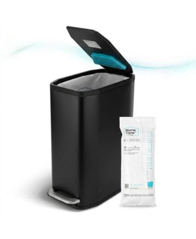 Мусорное ведро Home Zone Living 13 Gallon Slim из нержавеющей стали с системой CleanAura и крышкой Soft Close