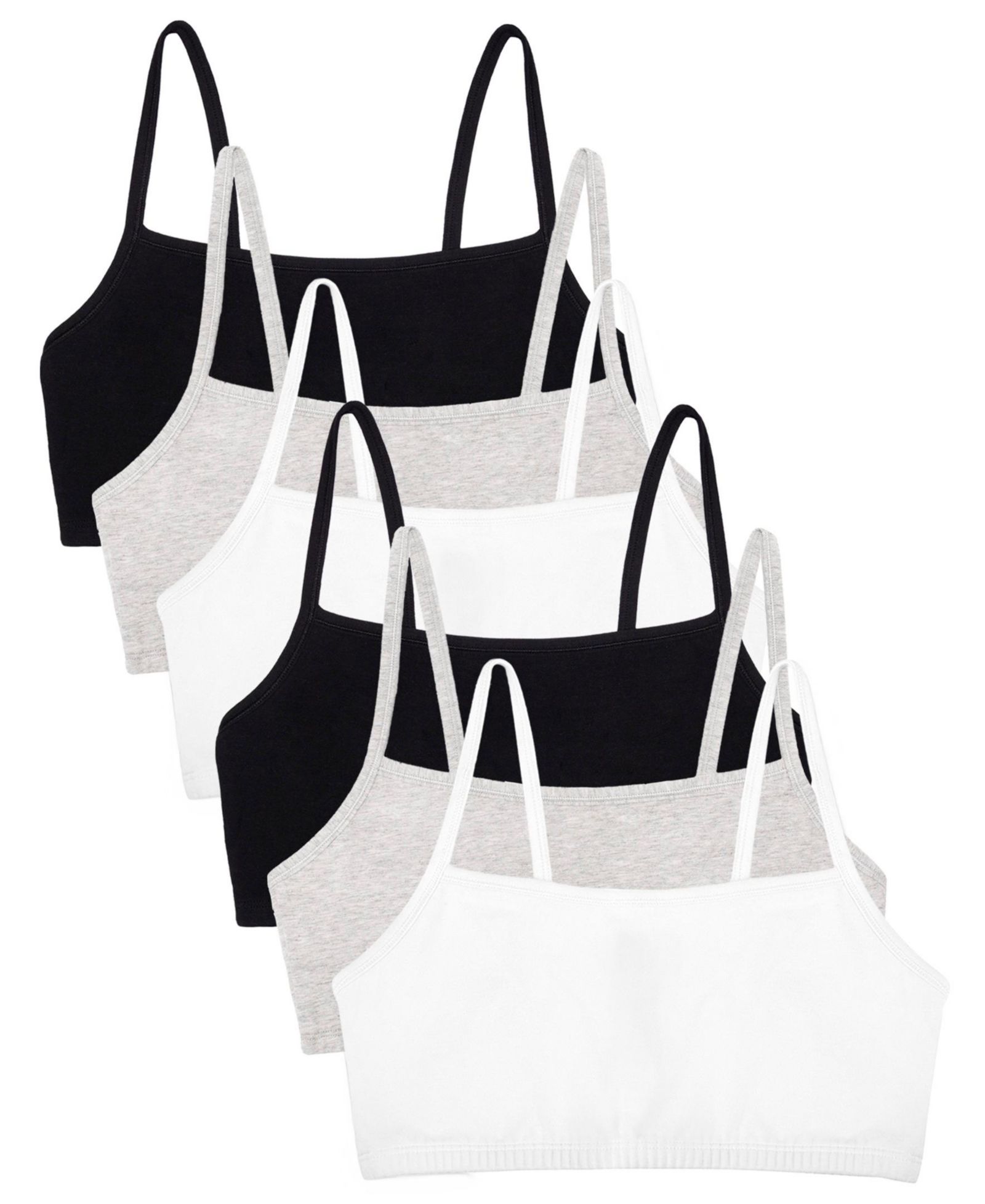 Женский хлопковый спортивный топ Fruit of The Loom Spaghetti Strap, 6 Pack