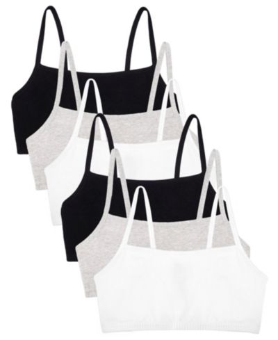 Женский хлопковый спортивный топ Fruit of The Loom Spaghetti Strap, 6 Pack