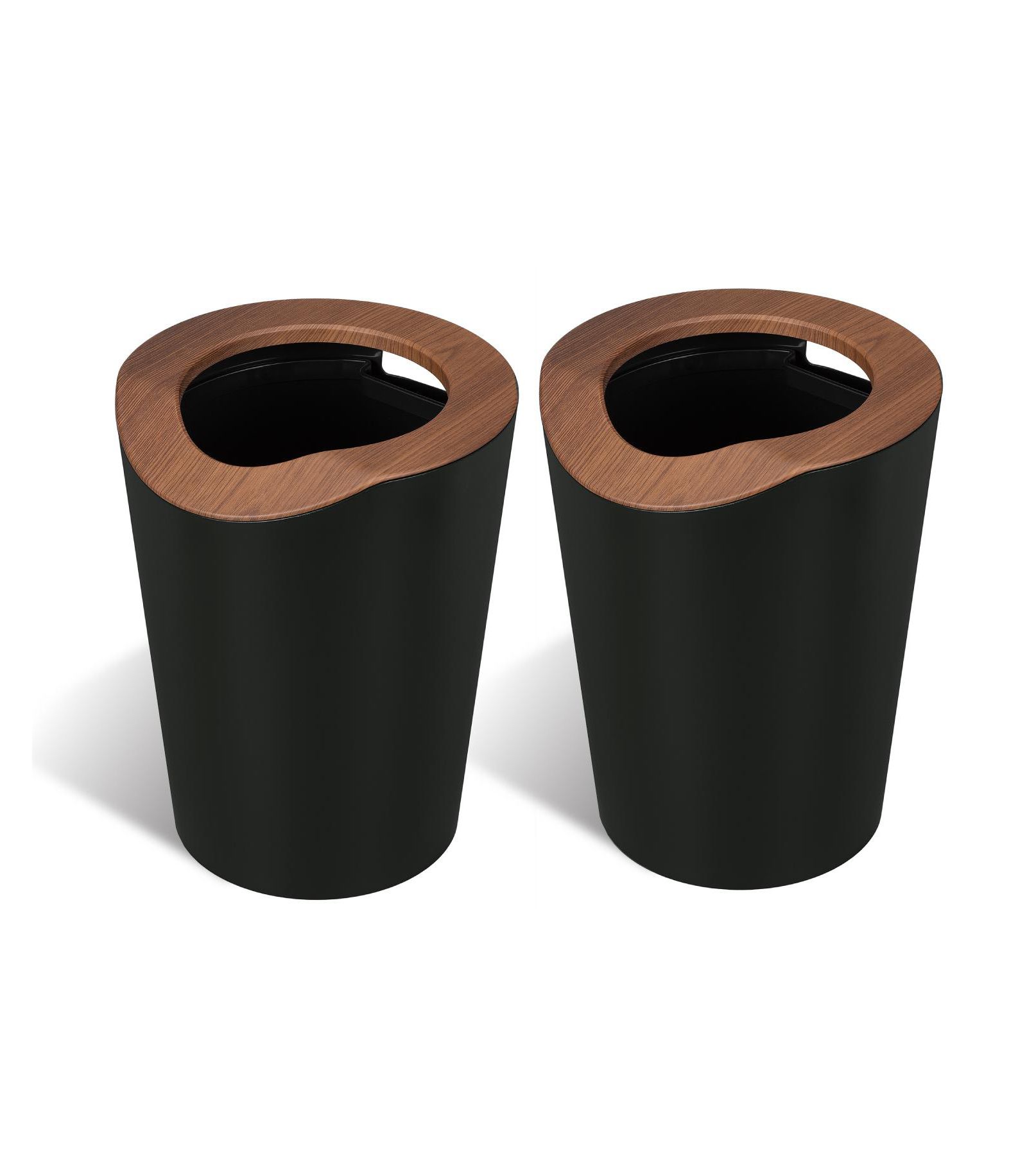 Home Zone Living 2-Pack 2 Gallon Small Round Trash Cans с Open Top