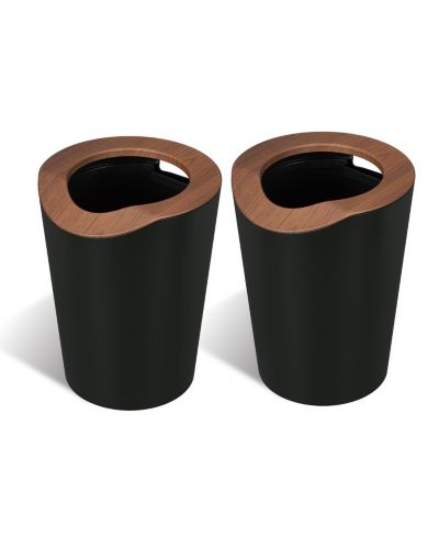 Home Zone Living 2-Pack 2 Gallon Small Round Trash Cans с Open Top