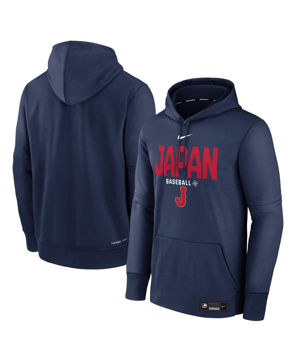Худи Nike Men's Navy Japan Baseball 2026 World Baseball Classic Authentic Collection Therma