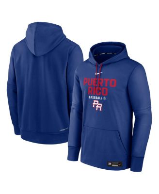 Nike Men's Royal Puerto Rico Baseball 2026 World Baseball Classic Authentic Collection Therma Hoodie