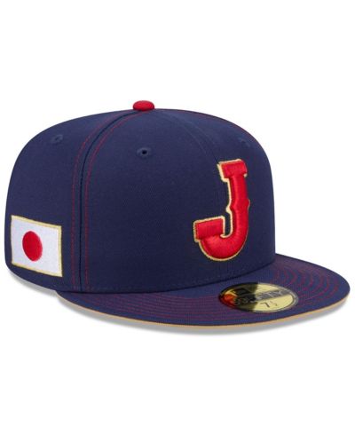 Мужская кепка New Era Navy Japan Baseball 2026 World Baseball Classic 59FIFTY