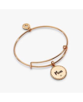 Браслет-бэнгл Alex and Ani Mom Charm, 'Bonded by Love'