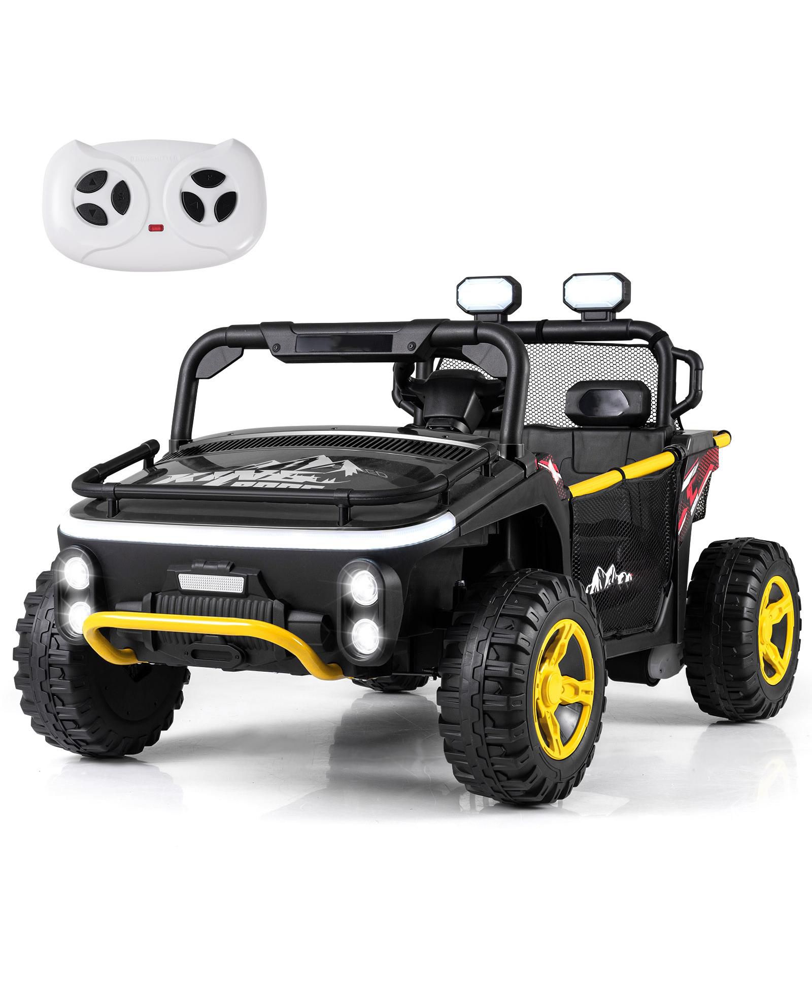 Детский электромобиль Slickblue 24V UTV Truck с гудком, музыкой и историями, 2 места