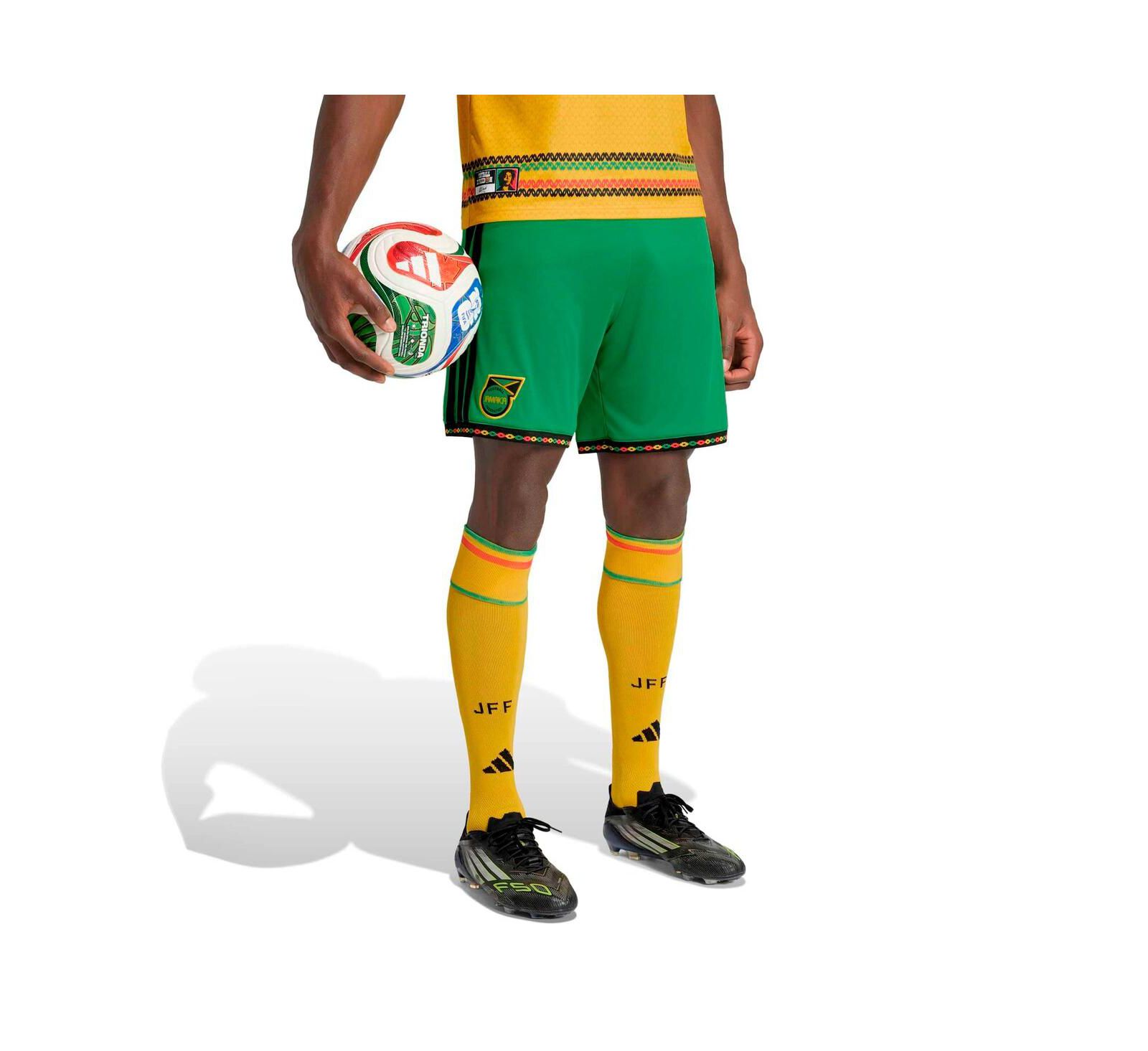 Шорты Adidas Men's Green Jamaica National Team Replica