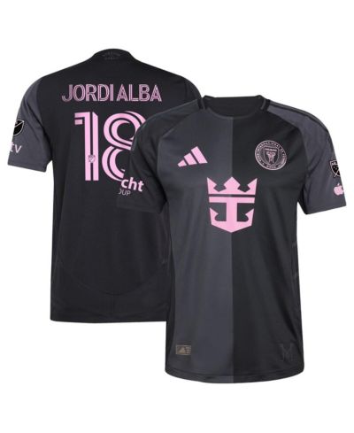 adidas Мужская джерси Adidas Jordi Alba Ramos Black Inter Miami CF 2025 The Fortitude Kit Authentic Player