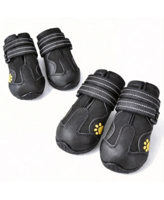 ARONKL Anti-Slip Dog Boots for Large Breeds with Reflective Straps