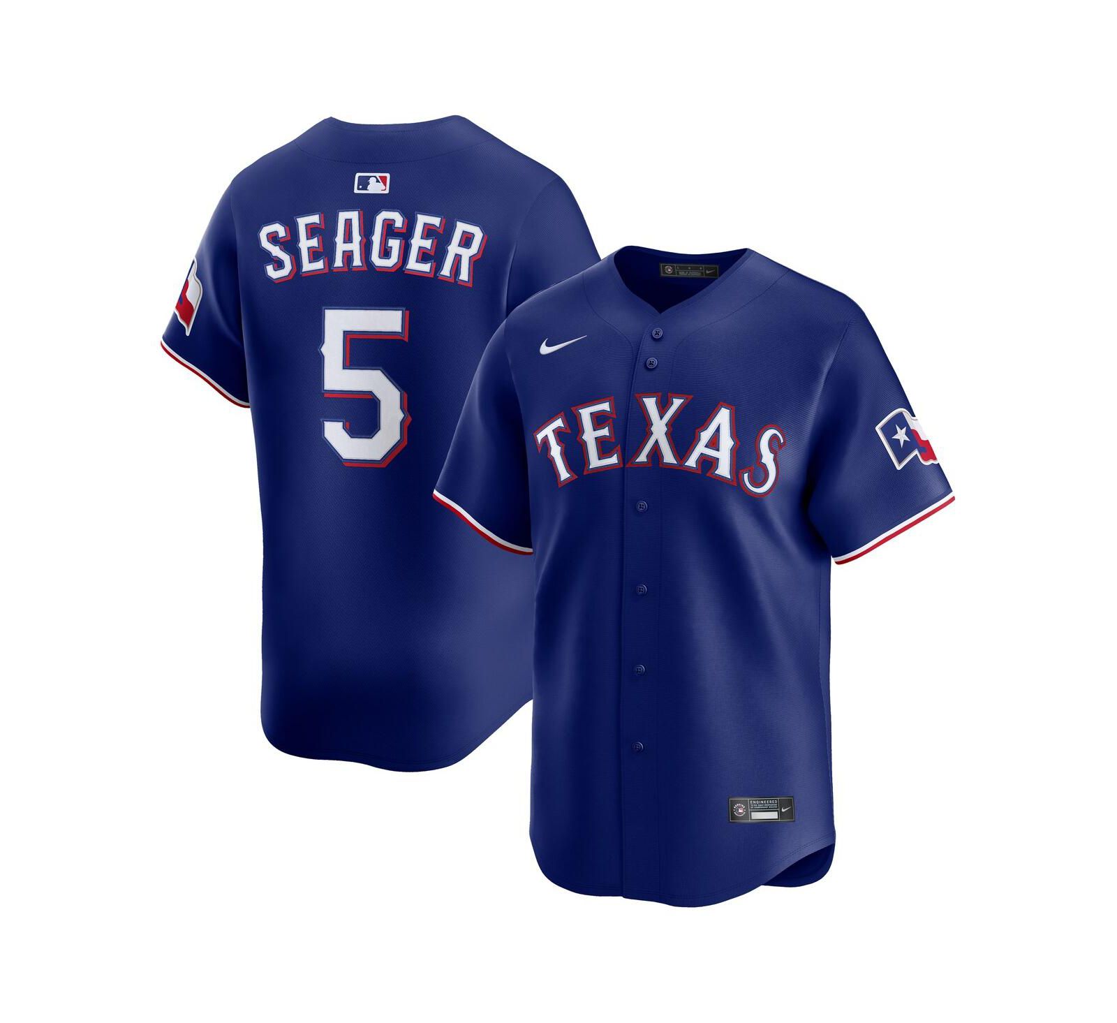 Nike Мужская джерси Corey Seager Royal Texas Rangers Alternate 2 Limited