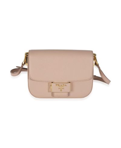 Pre-Owned Prada сумка через плечо Cipria Saffiano Lux Embleme Flap