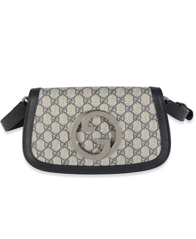 Gucci сумка через плечо Blondie, Beige Blue GG Supreme Canvas