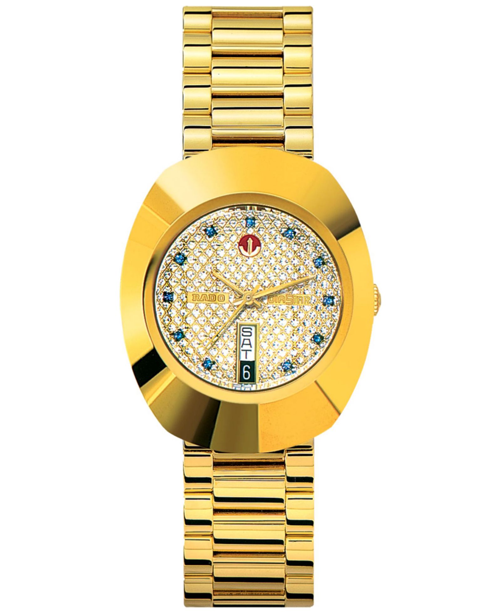 Мужские часы Rado Swiss Original DiaStar Gold-Tone Stainless Steel, 35mm