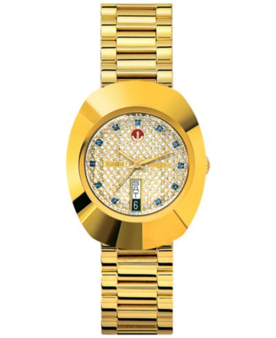 Мужские часы Rado Swiss Original DiaStar Gold-Tone Stainless Steel, 35mm