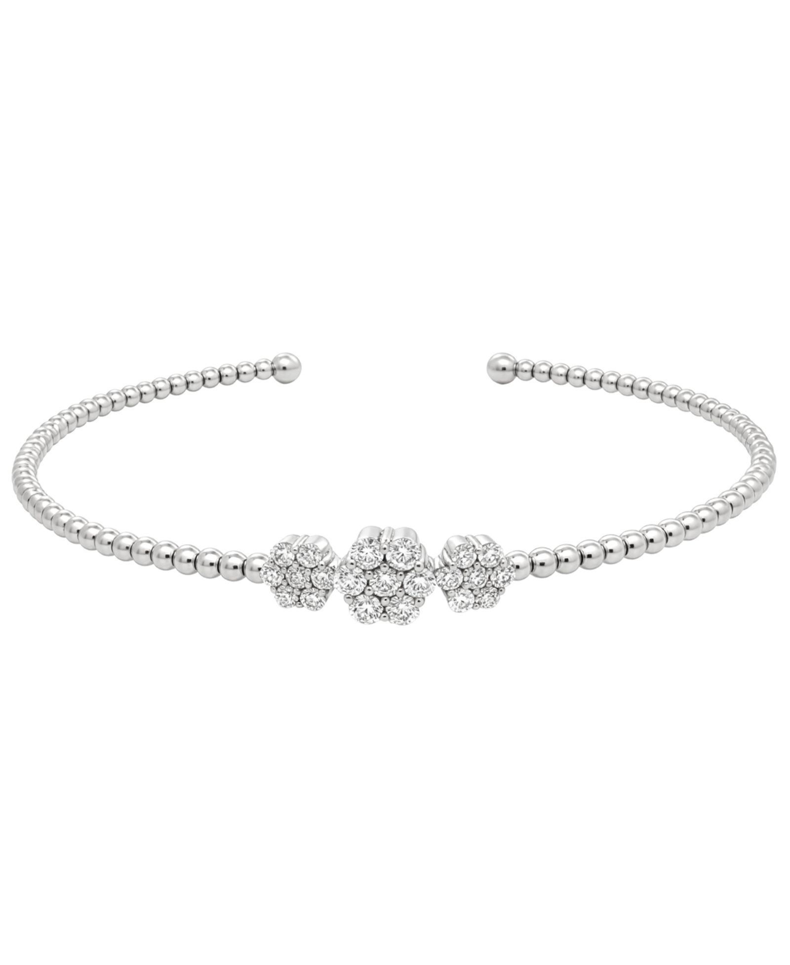 Wrapped браслет Wrapped Diamond Flexi Bangle из стерлингового серебра (1/3 ct. t.w.)
