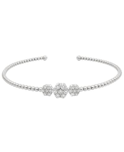 Wrapped Diamond Flexi Bangle Bracelet (1/3 ct. t.w.) in Sterling Silver