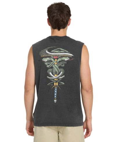 Quiksilver Men's Acid-Wash Sleeveless Tank Top