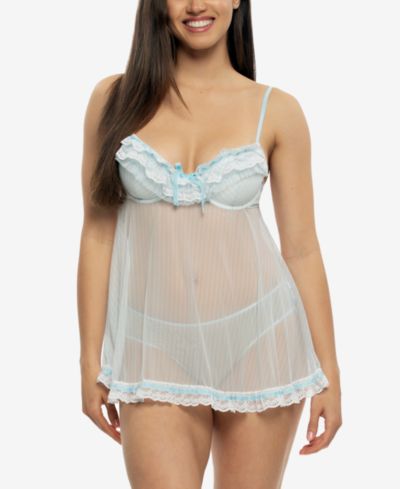 Jezebel Women's Ruffles Luxe Babydoll Set 82154P