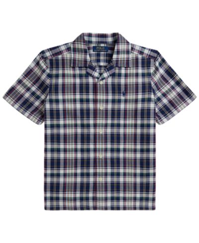 Детская рубашка Polo Ralph Lauren Plaid Cotton Oxford Camp