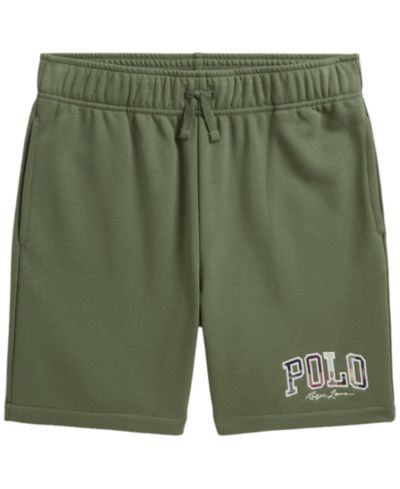 Polo Ralph Lauren Boys' 8-20 Madras-Logo French Terry Shorts