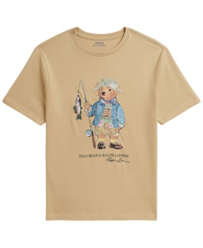 Детская футболка Polo Ralph Lauren Boys' 8-20 Polo Bear Crewneck