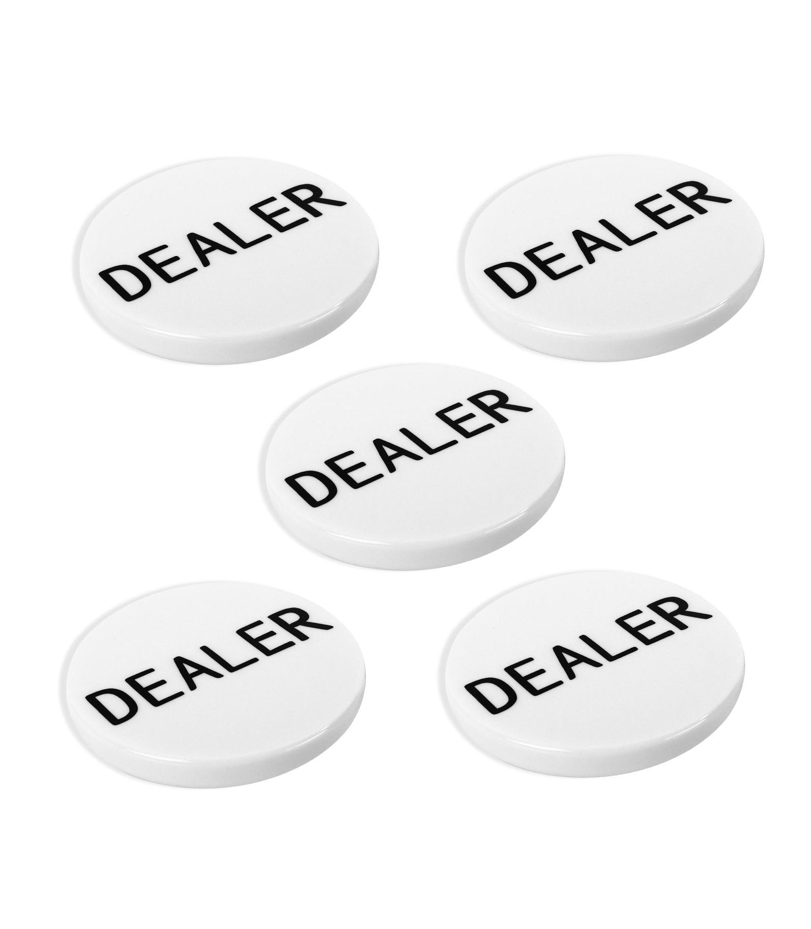 Gse Games & Sports Expert Texas Hold'em Poker Dealer Button, 5-Piece Set, Ages 14+