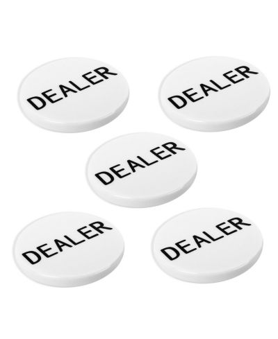 Gse Games & Sports Expert Texas Hold'em Poker Dealer Button, 5-Piece Set, Ages 14+