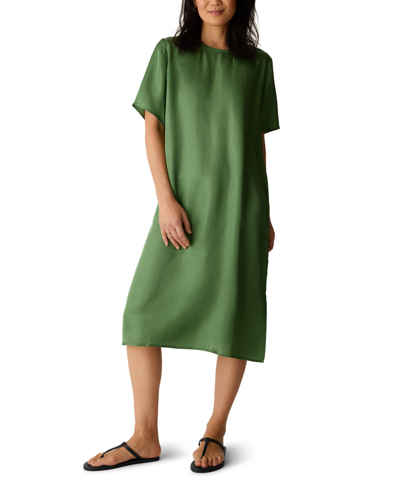 Женское платье Eileen Fisher Short-Sleeve Round Neck