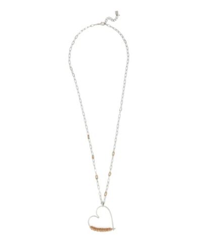 Подвеска Robert Lee Morris Soho Two-Tone Heart Pendant Necklace