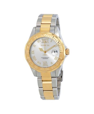 Женские часы Invicta 12852 Pro Diver Quartz Gold Dial