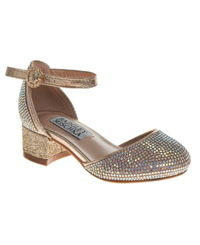 Badgley Mischka Little Girls Dress Shoes Fashionable Elegant Style