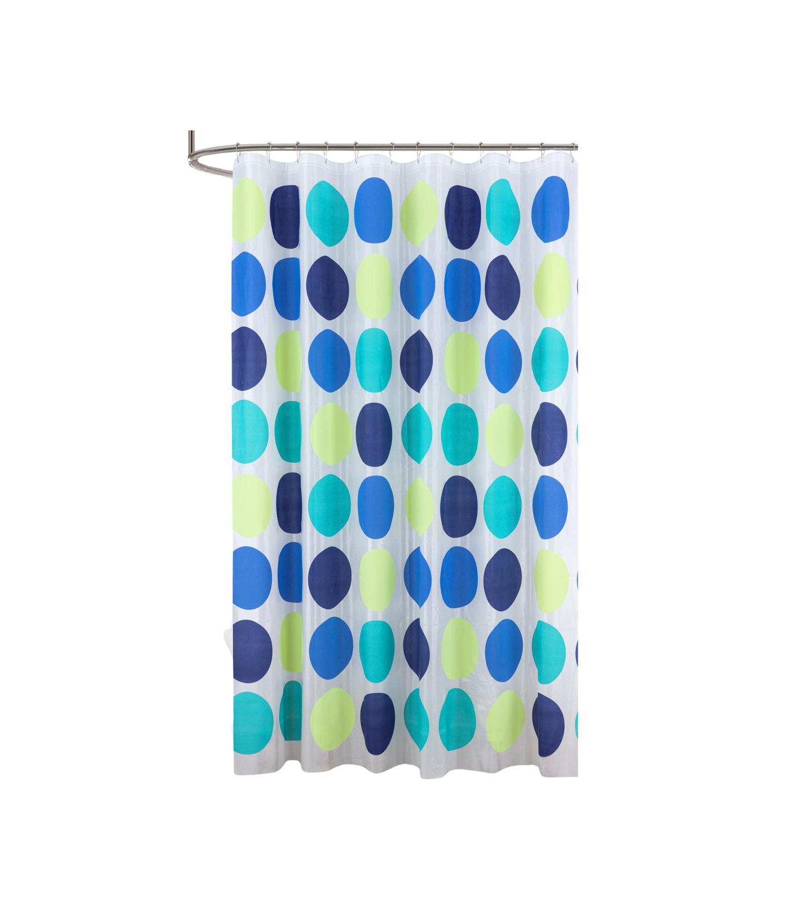 RT Designers Collection 90 GSM Printed Peva Glit Dorothy Shower Curtain 70" x 72" Blue