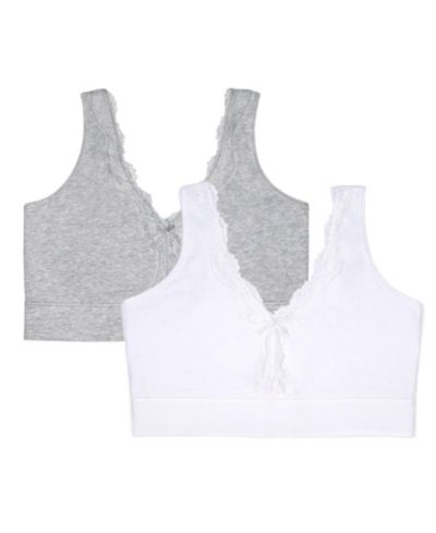 Женский хлопковый бралетт Fruit of The Loom Full Coverage Wireless, 2 Pack