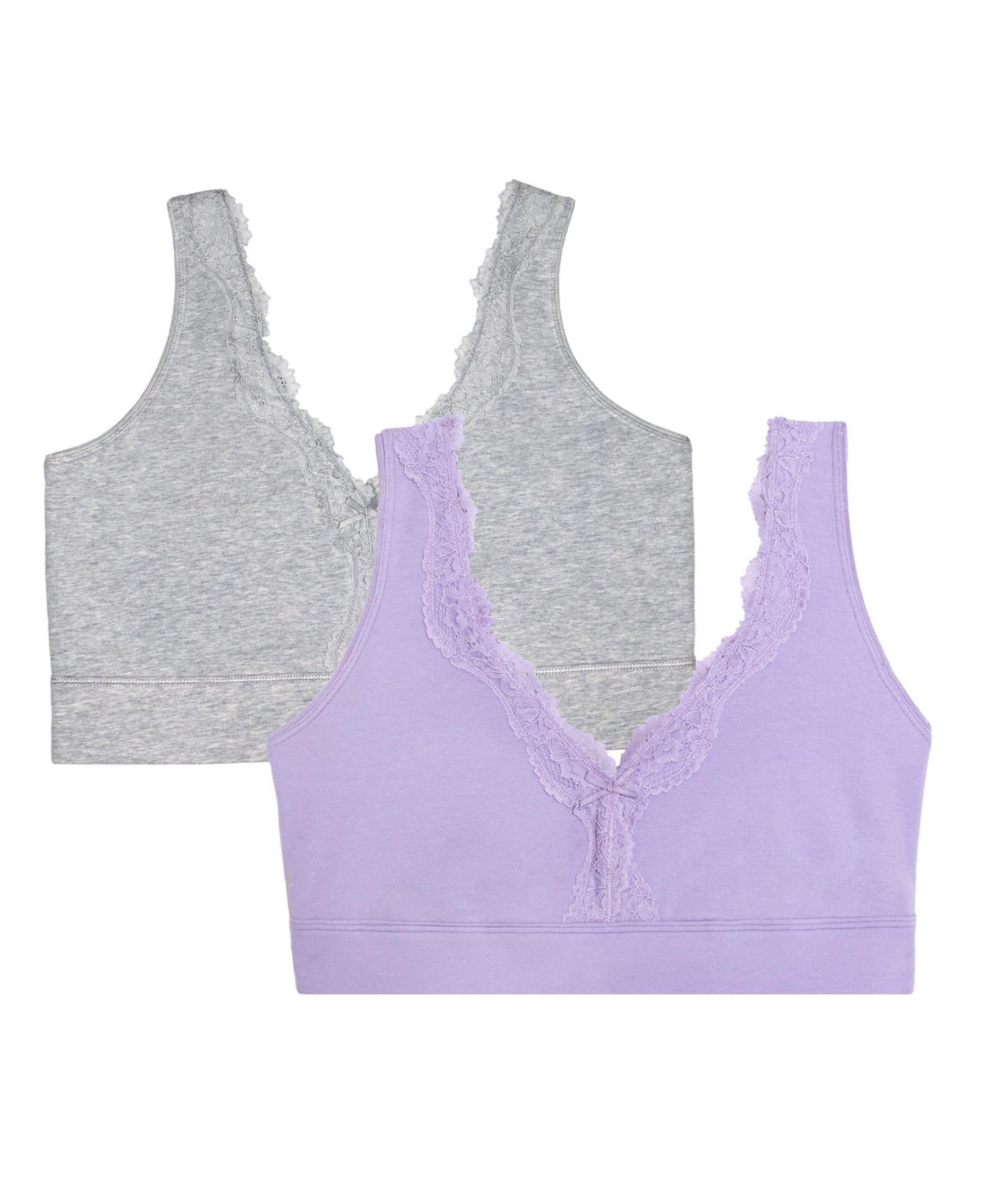 Женский хлопковый бралетт Fruit of The Loom Full Coverage Wireless, 2 Pack