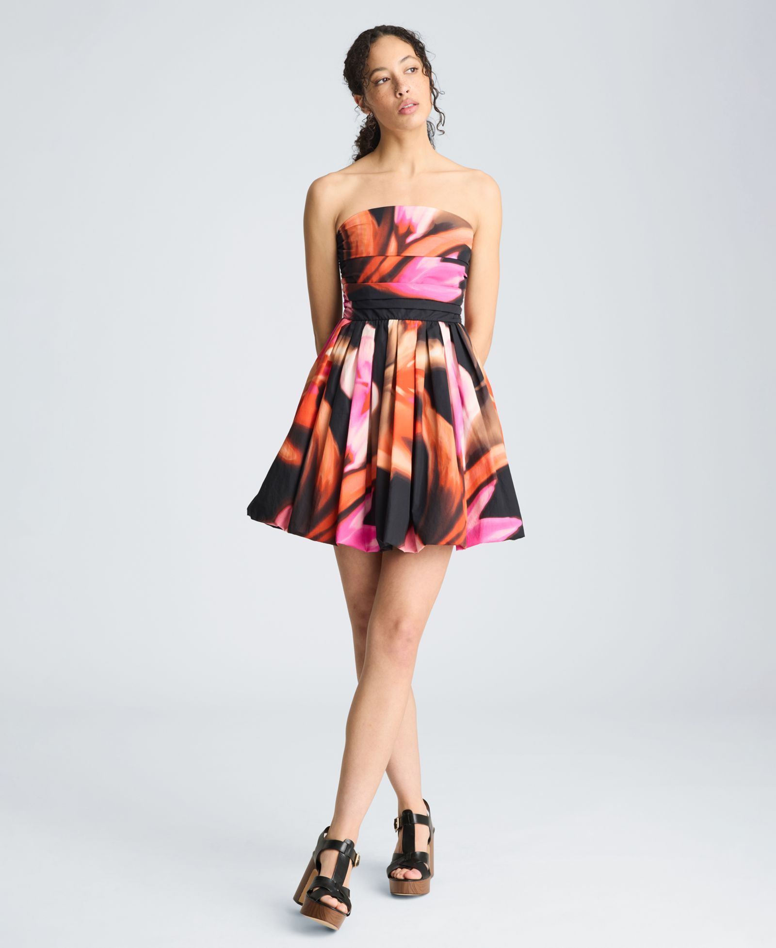 Kenneth Cole Women's Printed Strapless Mini Dress