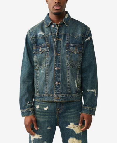 True Religion Мужской оверсайз жакет с воротником