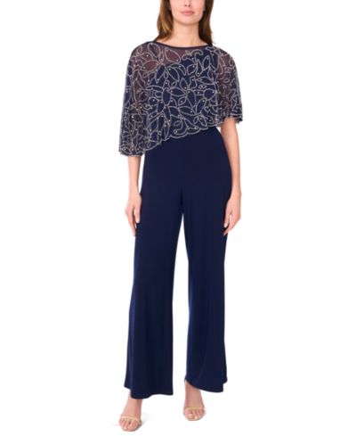 Комбинезон MSK Petite Polyester-Blend Crewneck Jumpsuit