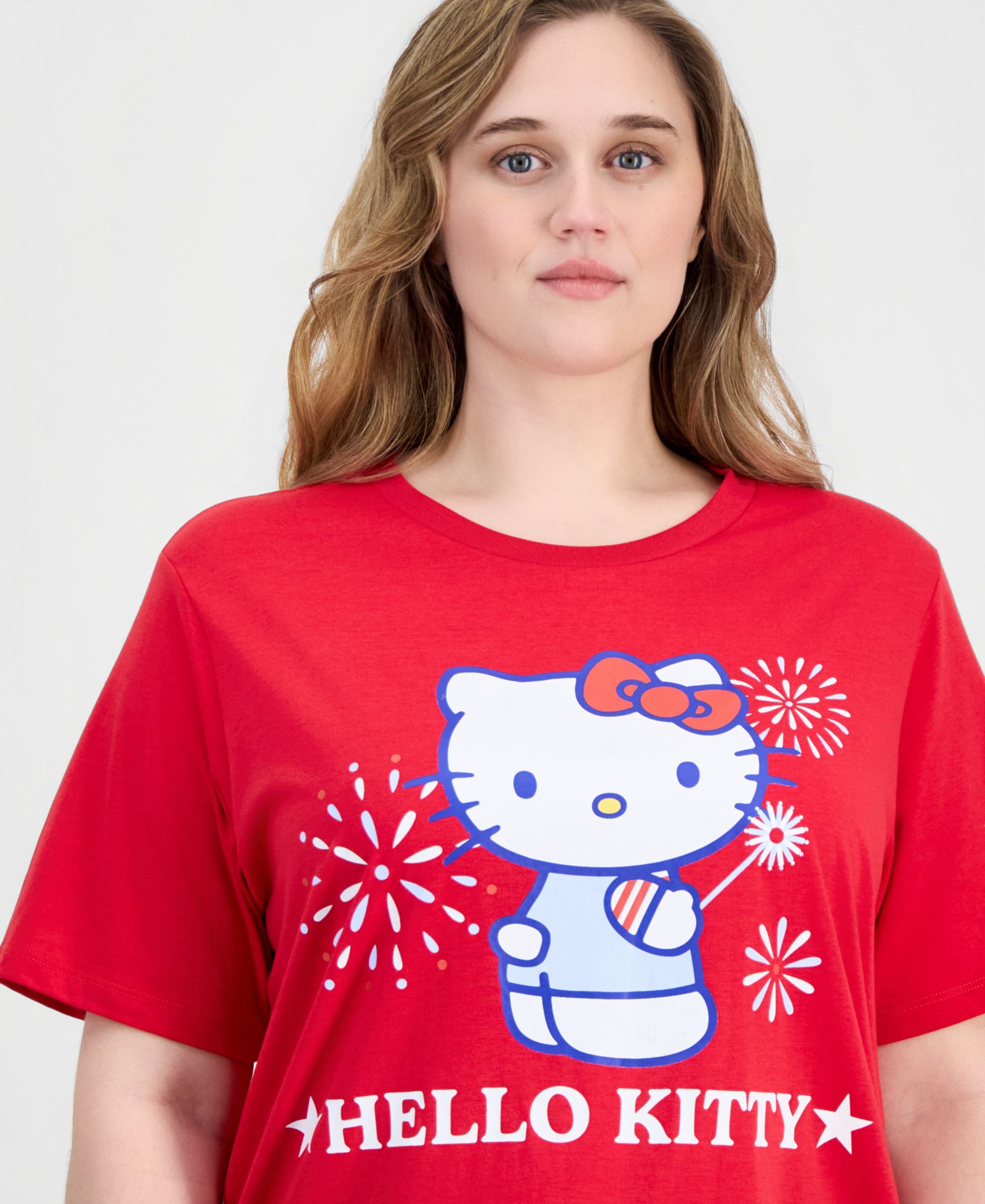 Grayson Threads, The Label Женская футболка Plus Size с принтом Hello Kitty